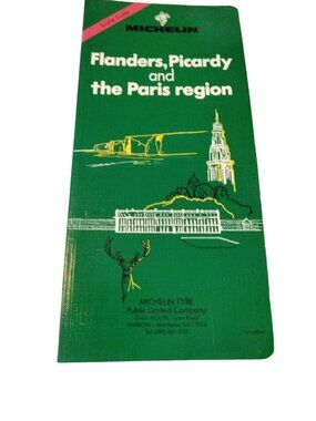 Flanders Picardy Paris Green Guide Michelin Tourist 1993 Paperback